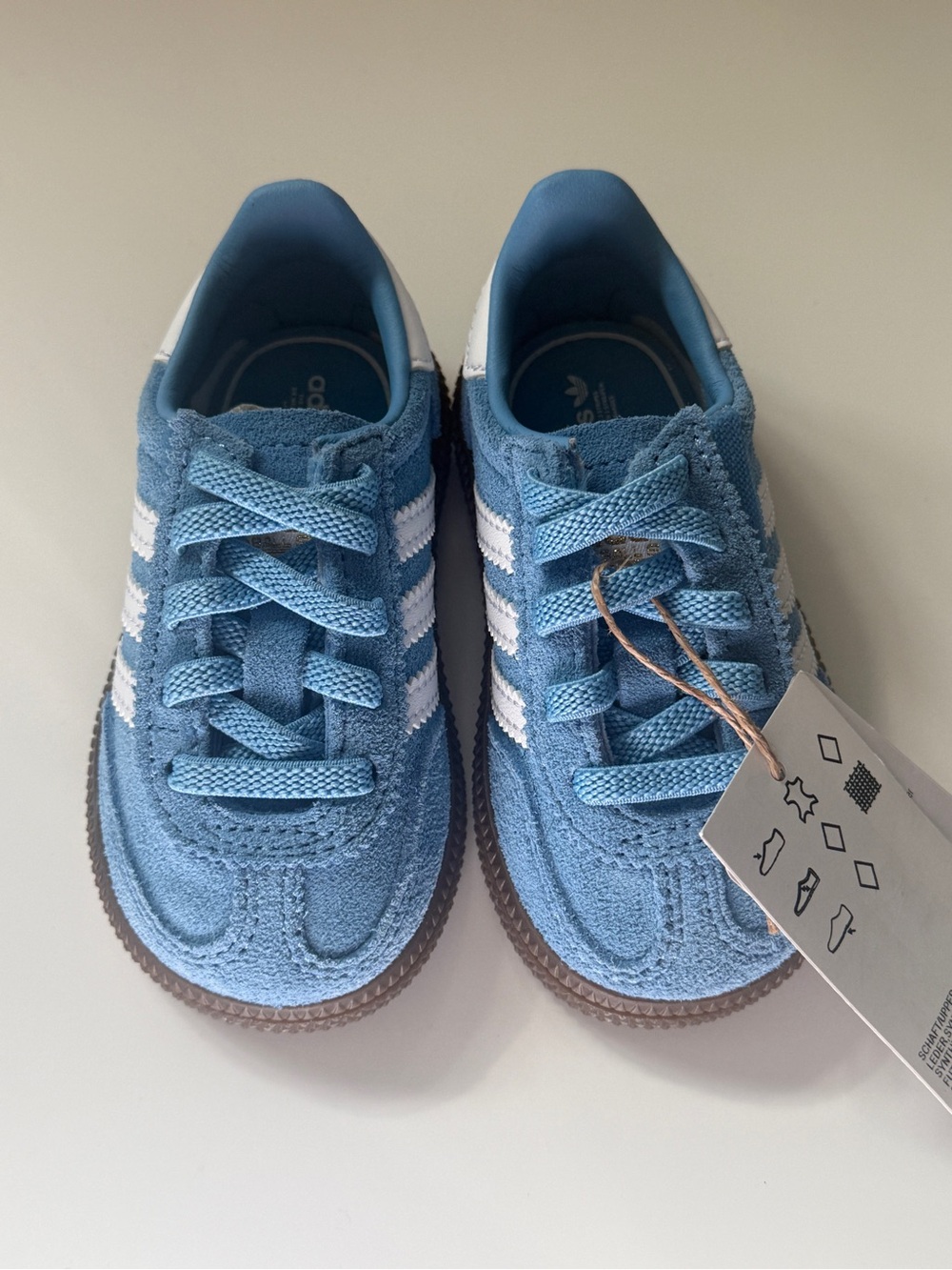 Adidas Originals Handball Blue Suede Sneakers Kids Size 5K NWT